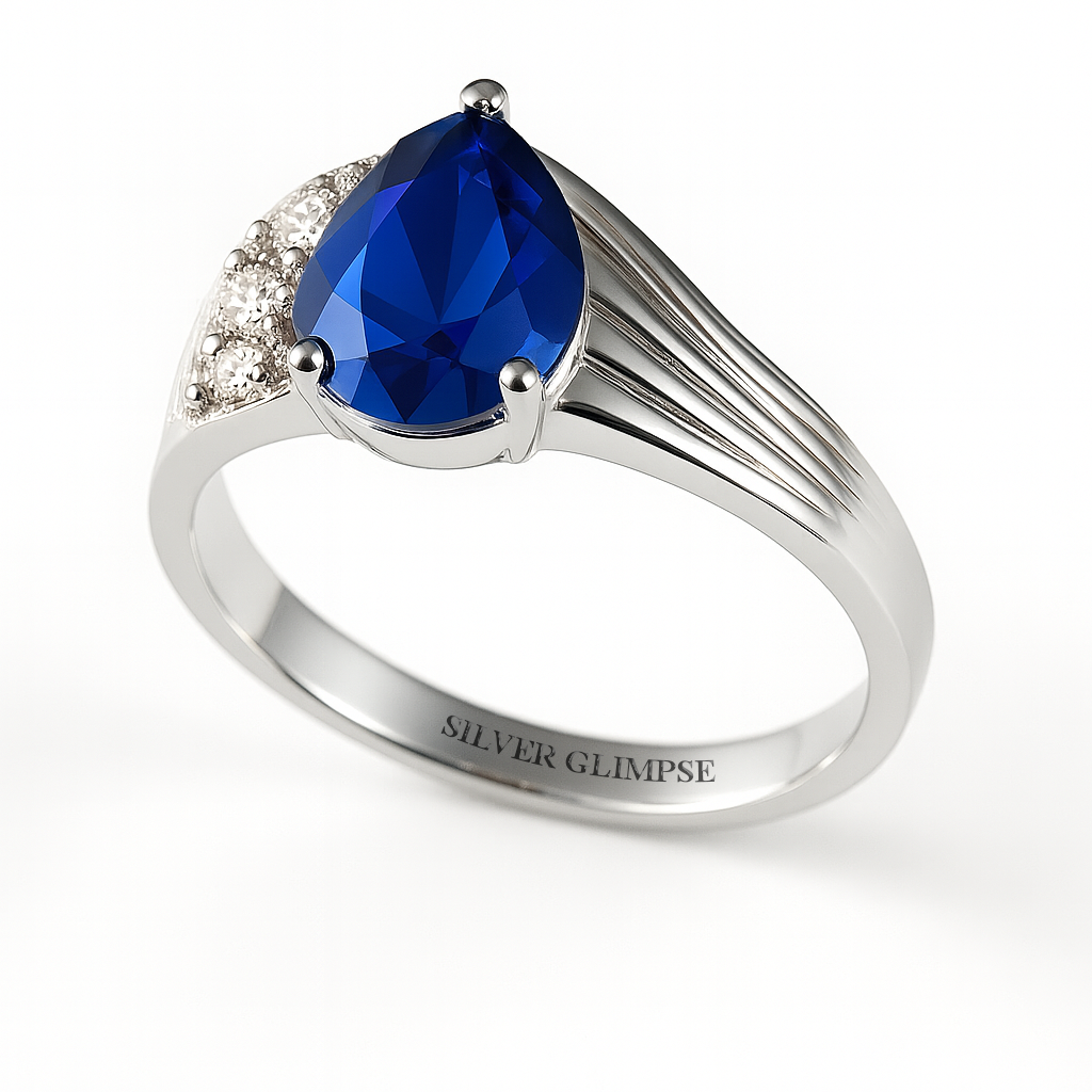 Sapphire Teardrop