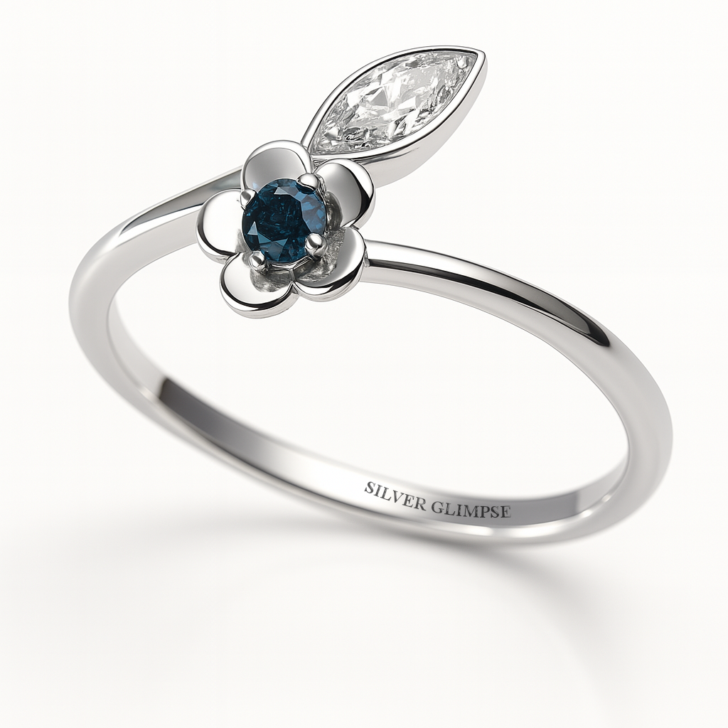 Midnight Blossom Ring